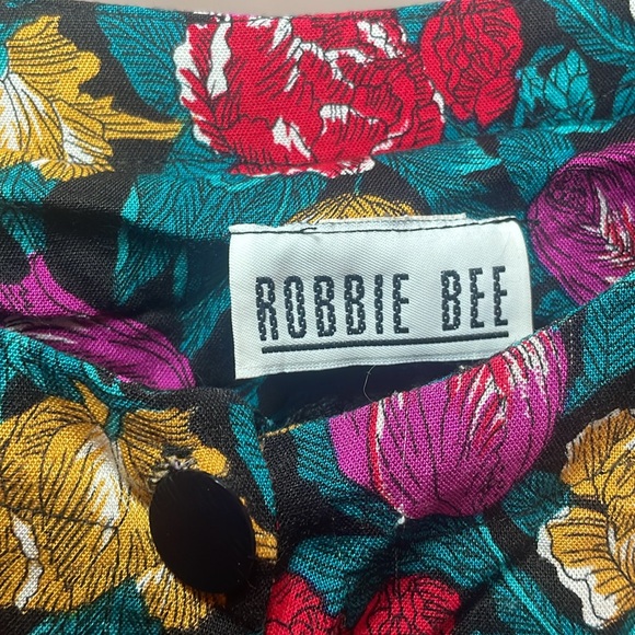 Vintage floral Robbie Bee Peplum top - Picture 5 of 5